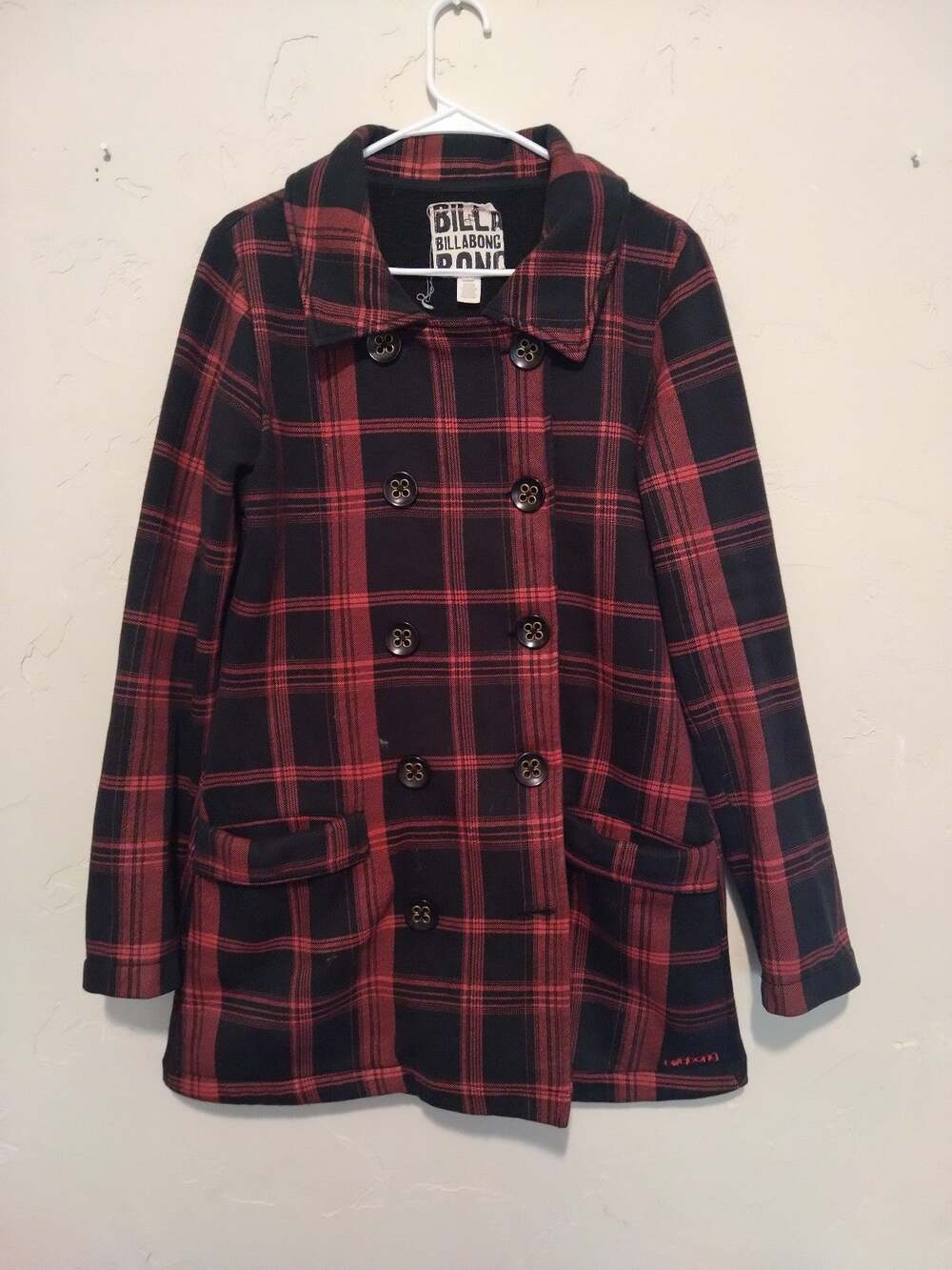 Billabong Red Plaid Jacket